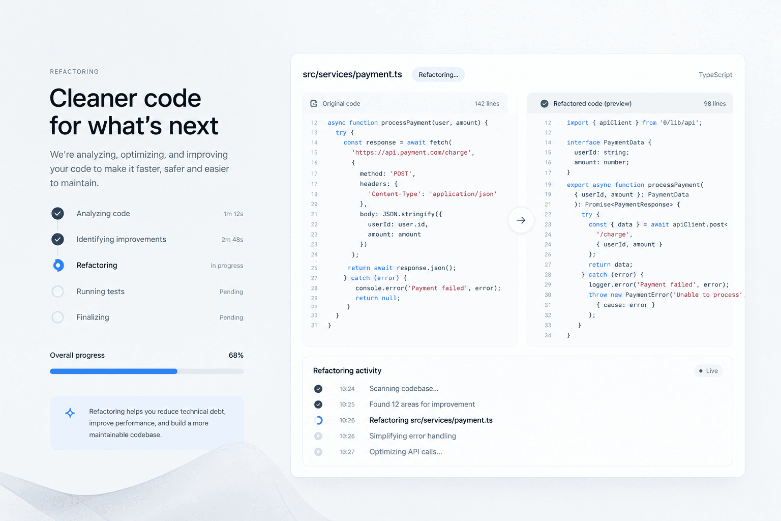 Legacy Code Refactoring preview