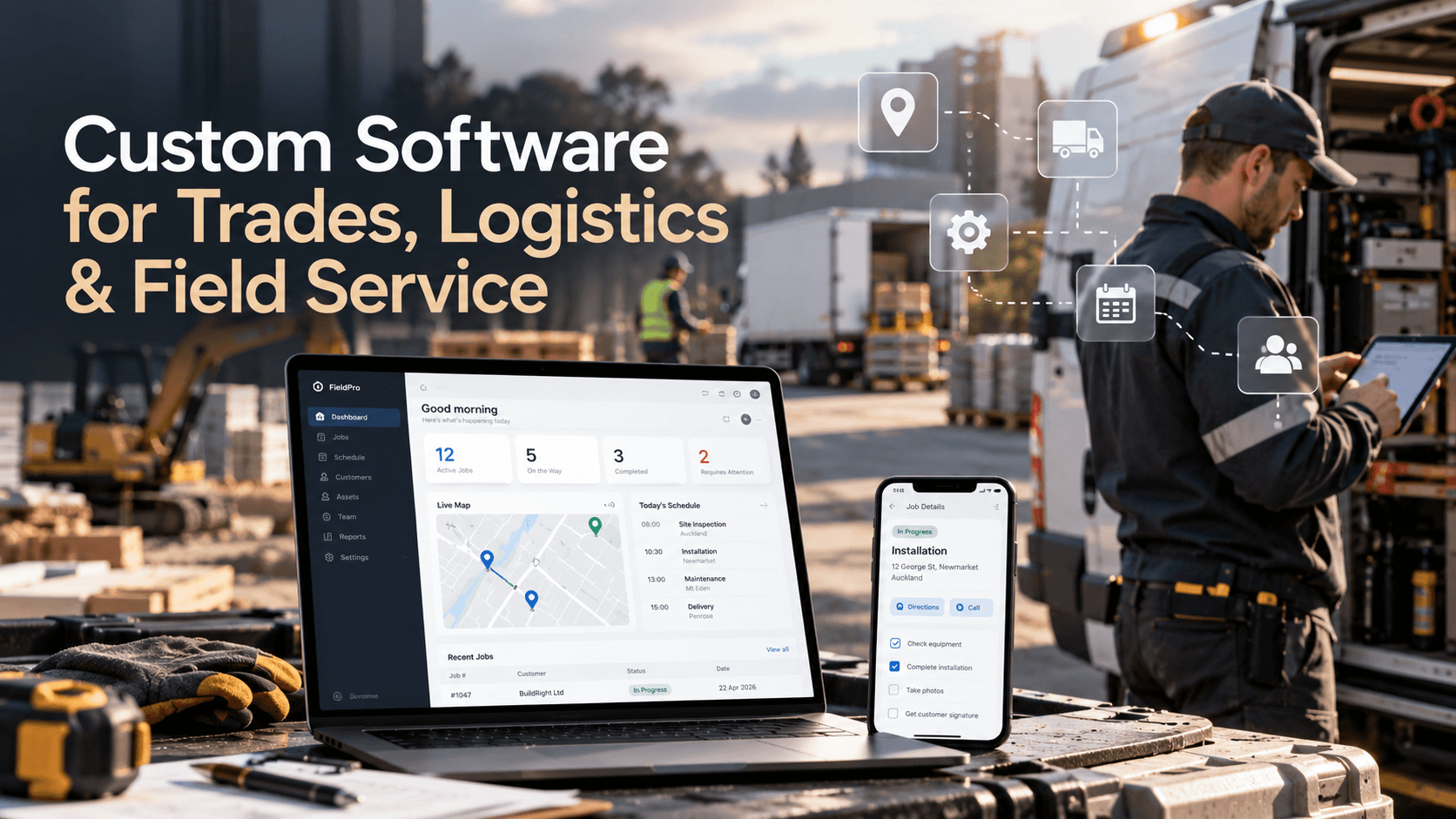 Custom Software for Trades, Logistics & Field Service